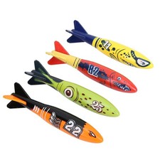 4 Pcs Underwater Torpedo Rocket Toy For Swimming Diving Game