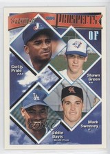 1994 Topps Prospects Gold Curtis Pride Shawn Green Mark Sweeney Eddie Davis 0m0