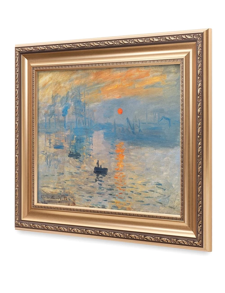 - Impression, Sunrise by Claude Monet, Giclee Prints Match with Classical Gol... - Image 2 of 4
