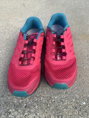Salomon Ortholite Sense Pro Max  Red Trail Running Womens US 7 Contagrip 398452