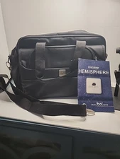 Delsey Personal Carry-On Bag Tote 11" x 16" x 6" Black Discover Hemisphere New