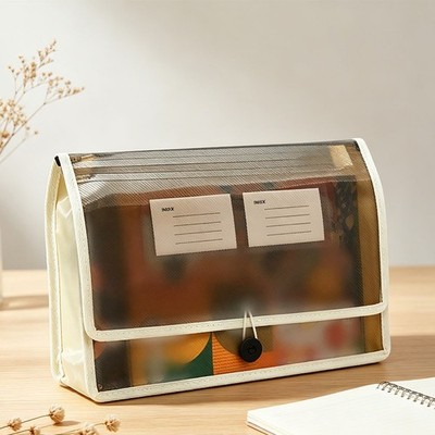 PP Transparent Wasserdicht Aktentasche 33,5 x 24 cm für Büro für Reisen Arbei