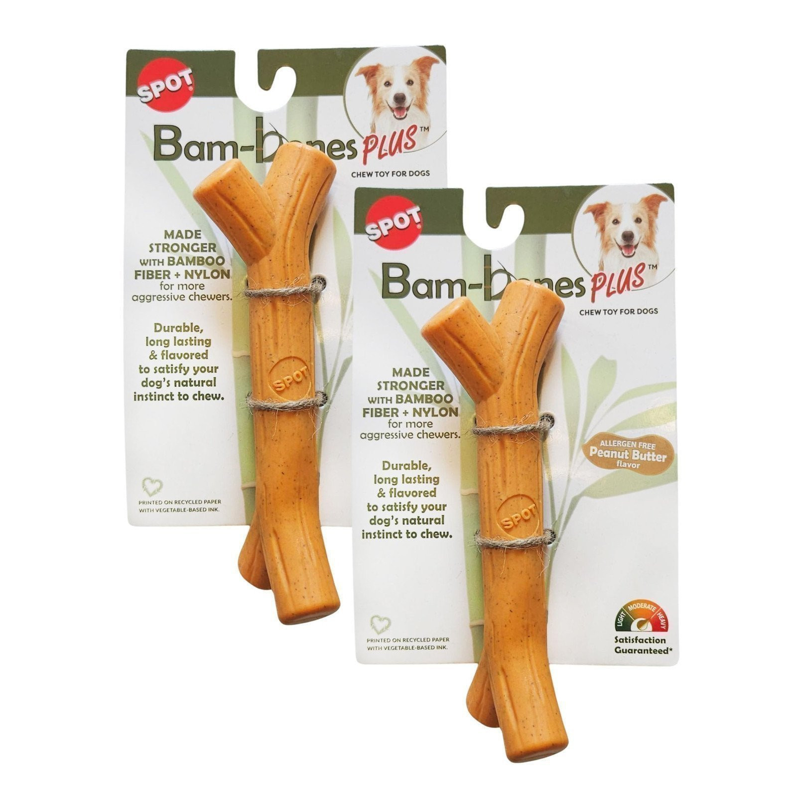 SPOT by Ethical Products- Bambone Plus – Easy Grip Durable Dog Chew Toy for...