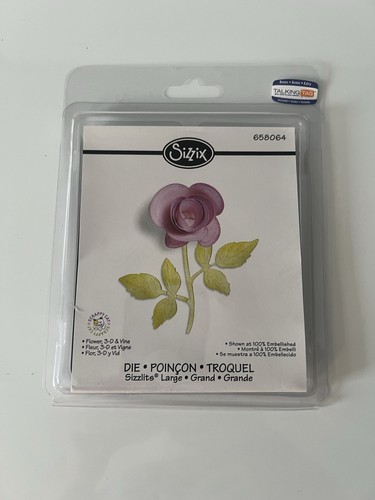 Sizzix Large Sizzlits Die 658064 - Flower, 3-D & Vine by Scrappy Cat