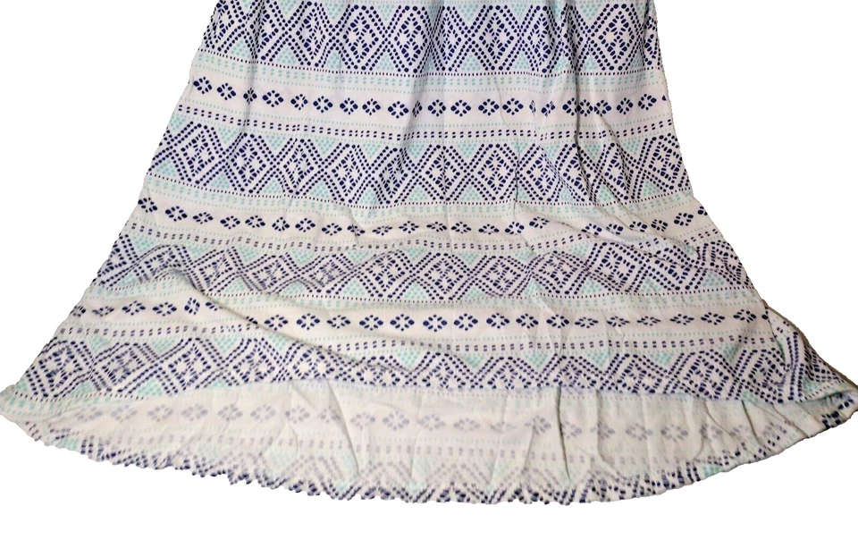 Nuevo con etiquetas Vestido Aeropostale Niña Talla 14 Azul y Blanco Cuello en V Sin Mangas Foto 2 de 4