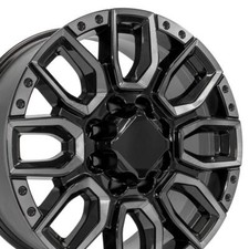 20 Black Milled Tinted Sq9 Wheels Set Fits 8x165 Q7r Sierra Yukon Savana 20 Black Milled Tinted Sq9 Wheels Set Fits 8x165 Q7r Sierra Yukon Savana