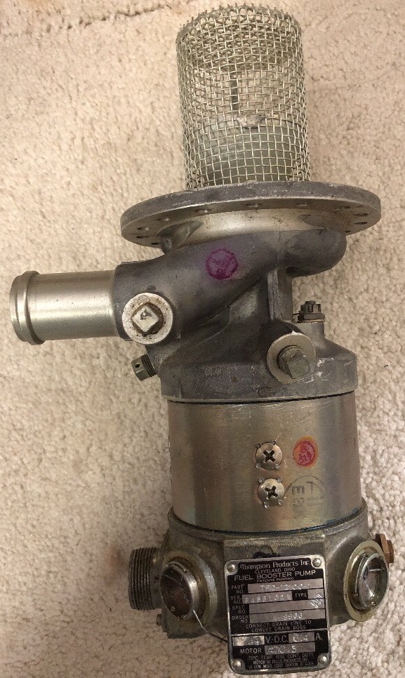 Thompson Aircraft Fuel Booster Pump WWll B17 Flying FortressTFD