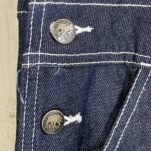 Mono con tirantes Berne Denim Carpenter para hombre talla 44x32 azul denim U19 - Imagen 9 de 9
