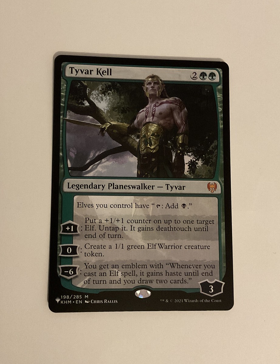 Tyvar Kell 1x FOIL KHM MTG Kaldheim Mythic MINT green Tyvar Kell 1x FOIL KHM MTG Kaldheim Mythic MINT green