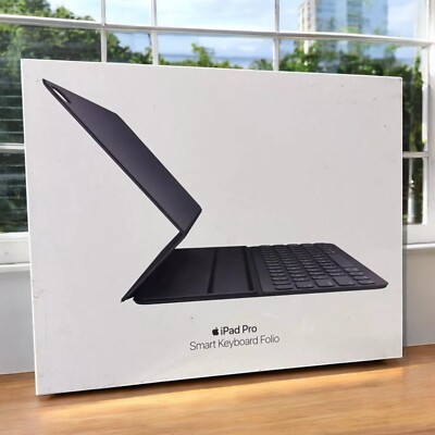 Offizielle Original Apple iPad Air 13 Zoll M2, 2024 Smart Folio Tastatur Hülle Cover