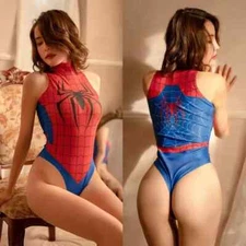 Woman's Sexy Lingerie Sleepwear Spider-Man Cosplay Evening Club Jumpsuits
