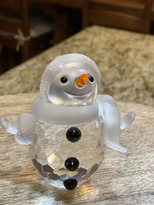 Swarovski Crystal Christmas Snowman Figurine | eBay