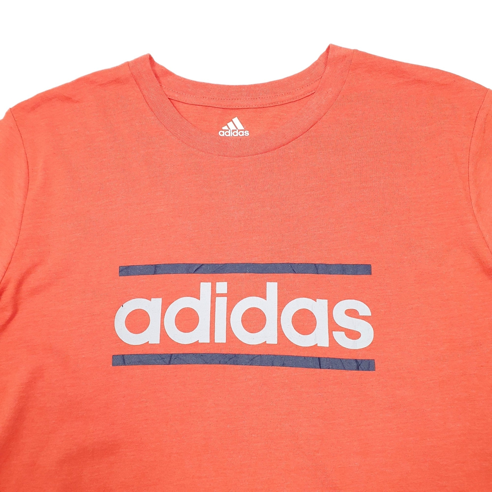 ADIDAS Orange T Shirt Tee Short Sleeve Mens S image 3