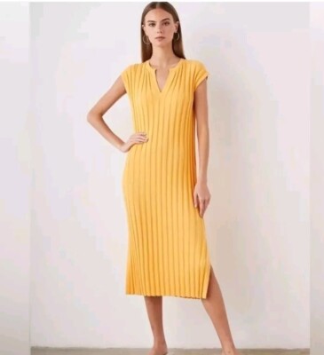 Rails Ashley melone orange ärmelloses geripptes Kleid. Größe Small. Neu mit Etikett. PP