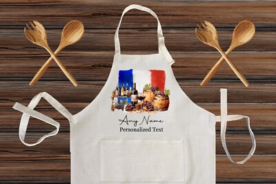 Customized Chef Inspired Apron BBQ Chef Party Gift French Cuisine Wine Cooking