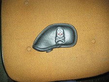 slightly used Golf 7 iron headcover skull and cross bones
