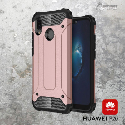 Rose Gold Armor Heavy Duty Case Cover For Huawei Nova 3e P20 Lit