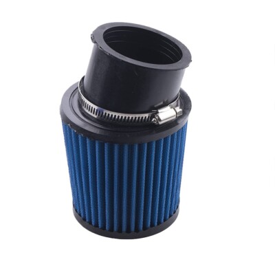 62mm-65mm Blue Air Filter Pod Bend Inlet For Motorcycle Scooter ATV ...