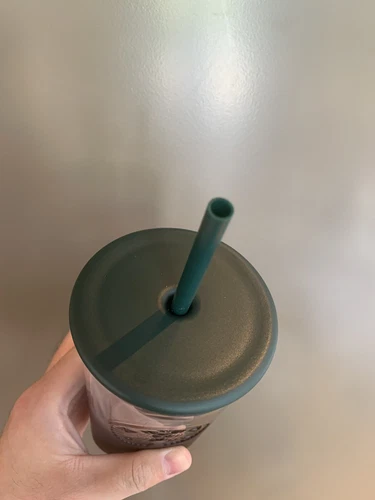 New China Starbucks 2024 Ink Series 16oz Triangle Bottom Glass Straw Cup - Picture 5 of 6