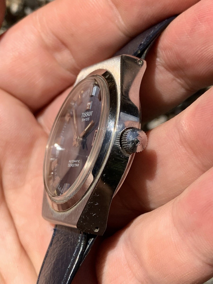 1960/70s Vintage Tissot Seastar Mens Watch Automatic w Box & Paper