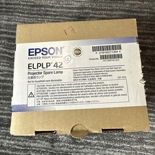 GENUINE ORIGINAL OEM EPSON ELPLP42 LAMP FOR EMP-83H EMP-83HE EMP-X56 EX90 Open