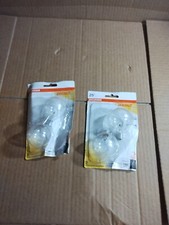 4 Bulbs Sylvania Doublelife 25W Light Bulbs Clear Globe Candelabra Base G16.5