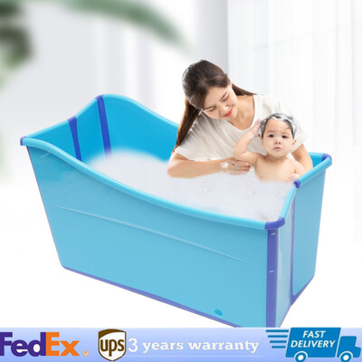 Foldable Bathtub, Adult Kid Portable Spa Sauna Soaking Bath Tub, Folding Bucket
