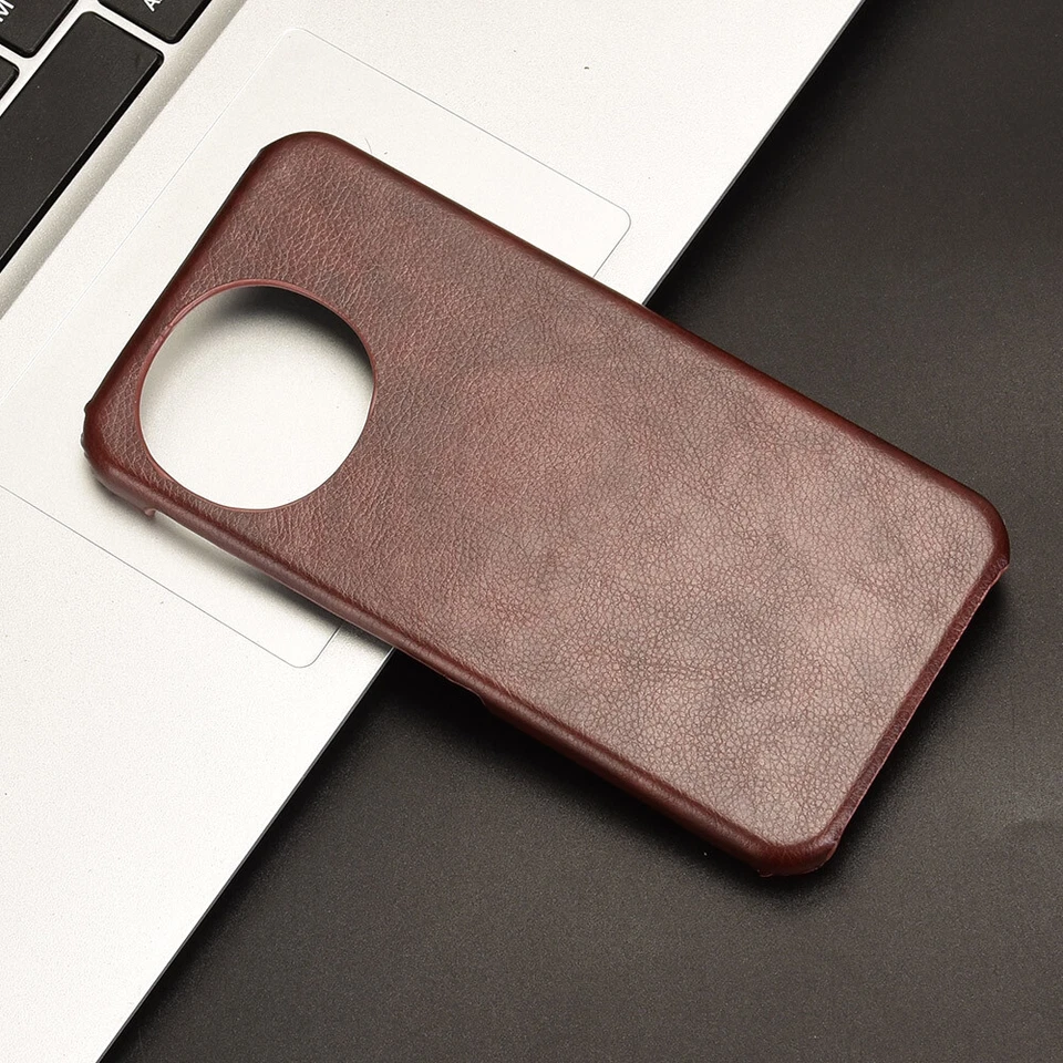 For Sharp Sense 9 /SH-M29, Luxury Hybrid PU Leather Hard Bumper Slim Case Cover - Image 3 of 4
