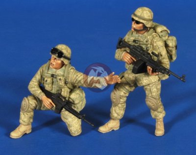 Verlinden 1/35 ''Firepower'' US Ground Troops Iraq - Afghanistan (2 Figures) 2658