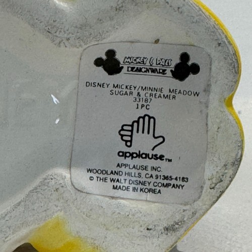 Applause Mickey & Minnie Creamer & Sugar Dish Set – VGC – No Box - Picture 7 of 10
