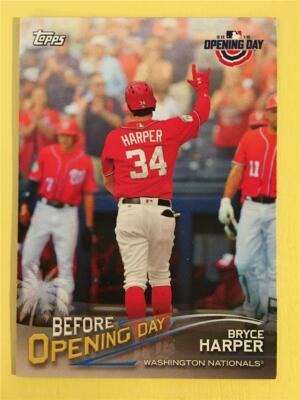2018 Topps Before Opening Day Insert #BOD-BH Bryce Harper Nationals
