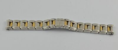 RAYMOND WEIL SAXO STAHL/GOLD ARMBAND BRACELET 18MM SCHÖNER ZUSTAND