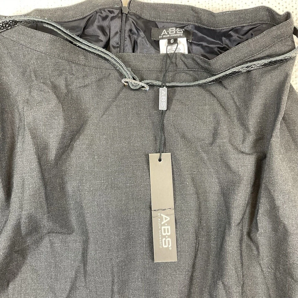 NUEVO CON ETIQUETAS ABS Falda Negra Línea A Midi Borde Tul Nueva Con Etiquetas Foto 4 de 4