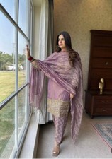 LATEST PURE TWIN TISSUE NET SALWAR KAMEEZ WITH DUPATTA FOR PARTY WEAR
