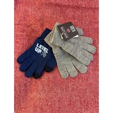 The Children's Place Boys 2-pack Winter Knitted Stretchy Texting Kids Gloves