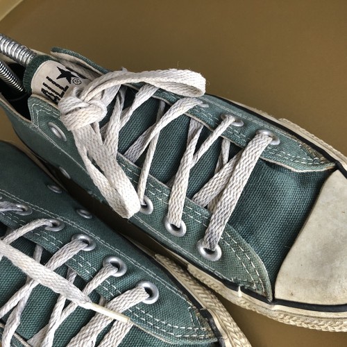 Converse anni 80 made in USA rare vintage tela verde Chuck Taylor US5 UK4 EU38 - Foto 18 di 18
