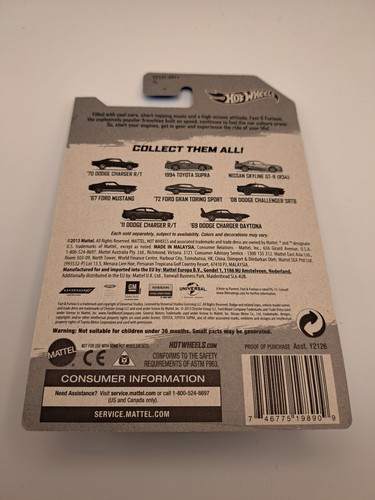 Hot Wheels Fast & Furious Serie 2014 2° anno Nissan Skyline GT-R (R34) 3/8 - Foto 2 di 2