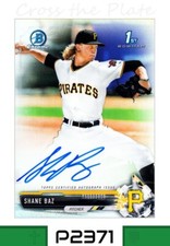 1-2017 BOWMANCHROME DRAFT REFRACTOR AUTO SHANE BAZ RAYS 359/499 CARD#CDA-SB