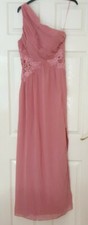 Ladies Little Mistress Size 14 Coral Cocktail Prom Ball Gown Dress BNWT 