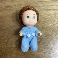 Vintage 1990 Quints By TYCO Baby Doll #4 Blue Outfit Auburn Hair