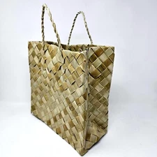 Handmade Bayong Eco-Friendly Reusable Shopping Bag Made of Pandan Leaves BOHO