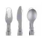 CAMP A MATE Titanium Camping Cutlery Foldable Spoon Fork Knife 4PC Mini BLADE DR