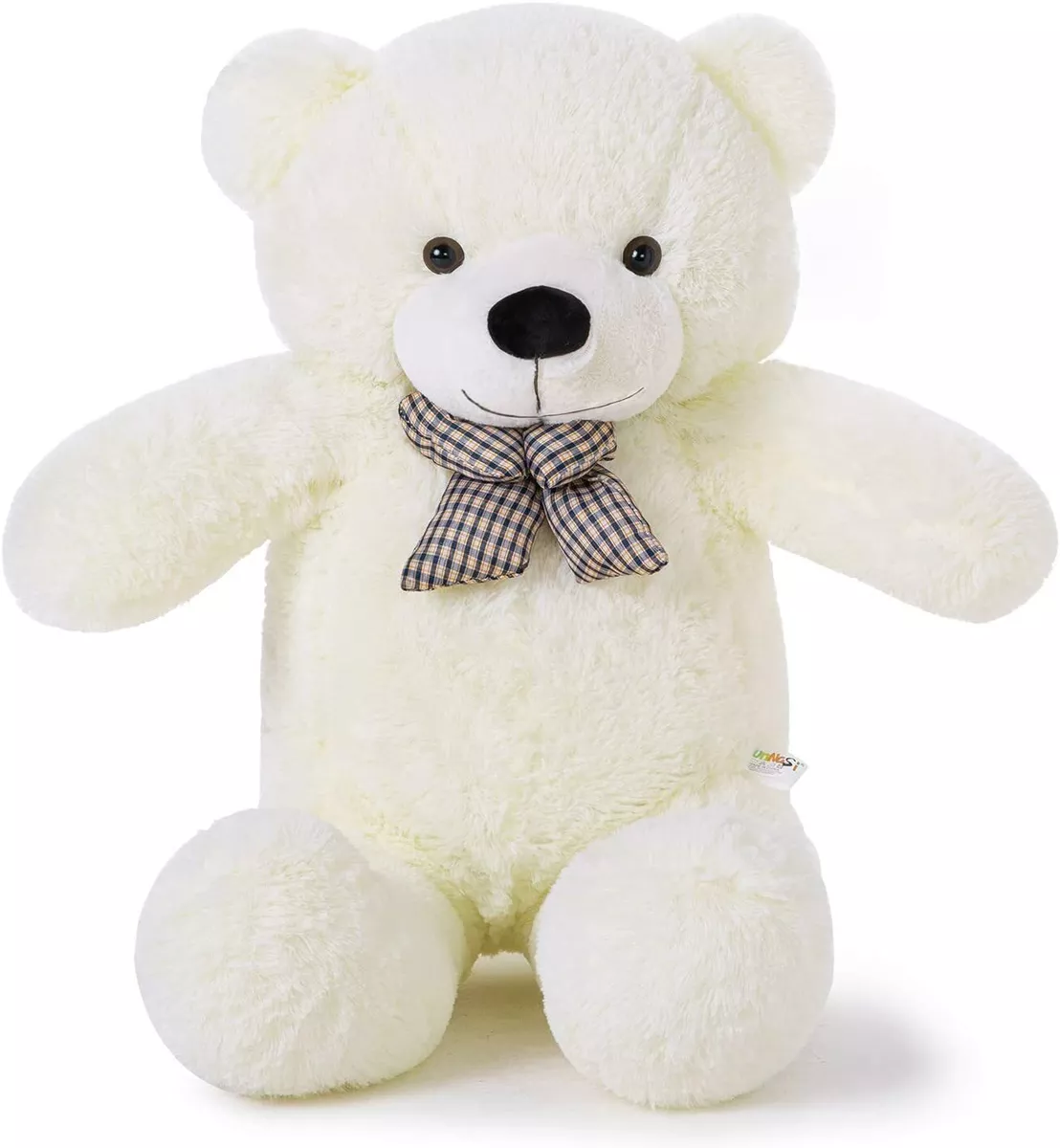 Grand Nounours Geant Ours en Peluche Jouet Enfant 100cm Blanc Cadeau  Naissance