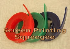 Screen Printing Squeegee Single 50mm x 9mm x12'(144")/Roll 80 Duro (Blue Color)