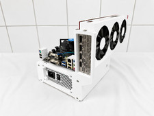 ITX Open-Air PC Workstation - White Compact & Minimalistic Computer Case