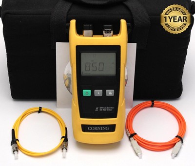 Siecor Corning OS-4MDSD SM MM Fiber Optic LED Light Source OS-400 OS 400 4MDSD