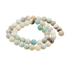 50pcs River Stone A Natural Stone Beads 8mm Round Loose Bead