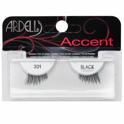 Ardell Accent False Eyelashes, Black, 301