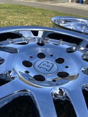 BRABUS Chrome 20 Inch Monoblock VI (6) 2 Piece Staggered Wheels Set of 4 