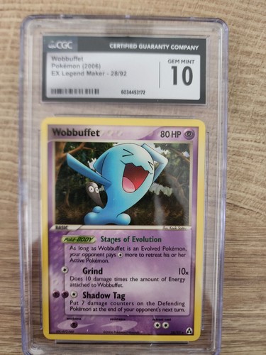 Wobbuffet graded CGC 10 for sale on eBay